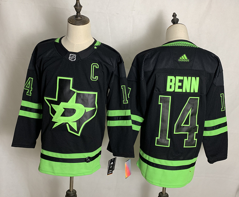 Men's Dallas Stars Jamie Benn #14 Black Alternate Premier Breakaway Jersey